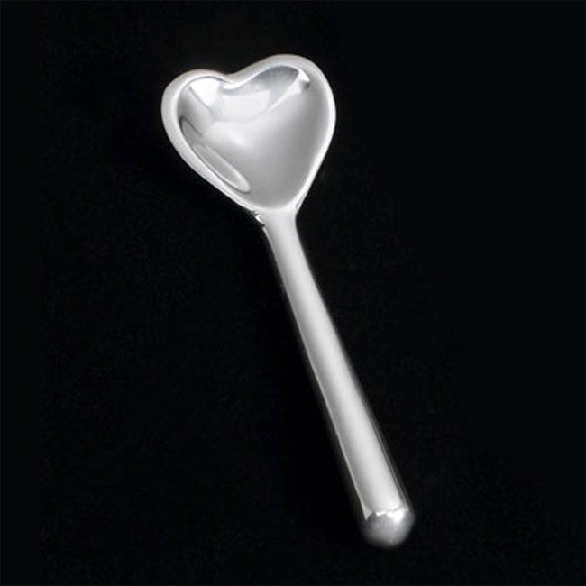 Inspired Generations - Wholesale Kitchen Spoon - Silver Heart Spoon1