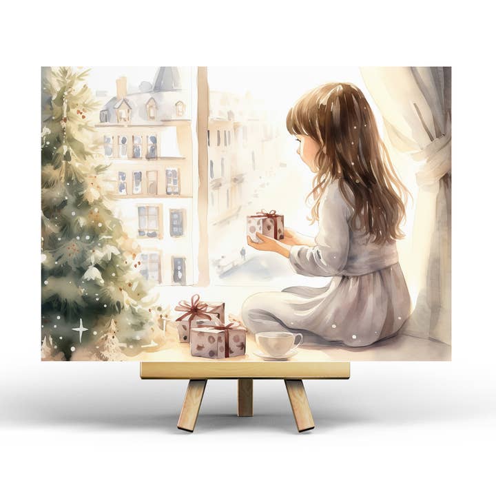 Penpaling Paula - Wholesale Postcard - Christmas Morning - Postcard0