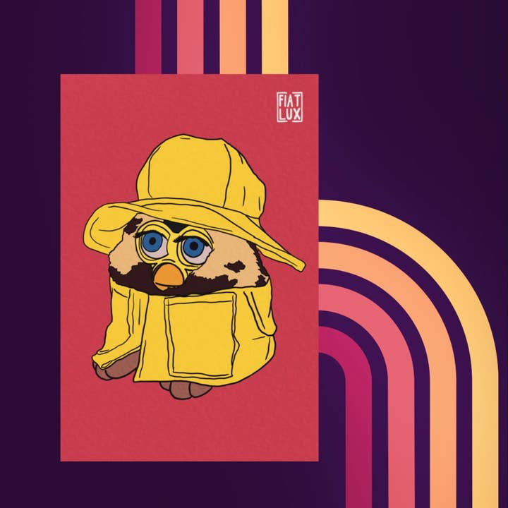 Fiat Lux Illustration – Großhandel Kunstdruck – Cursed Furbies - Furby 1998 4x6 Kunstdruck1