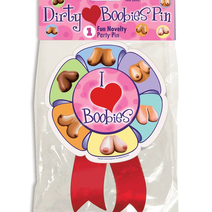 Little Genie Productions – Engroshandel Gæstegave – Jeg Elsker Bryster Pin