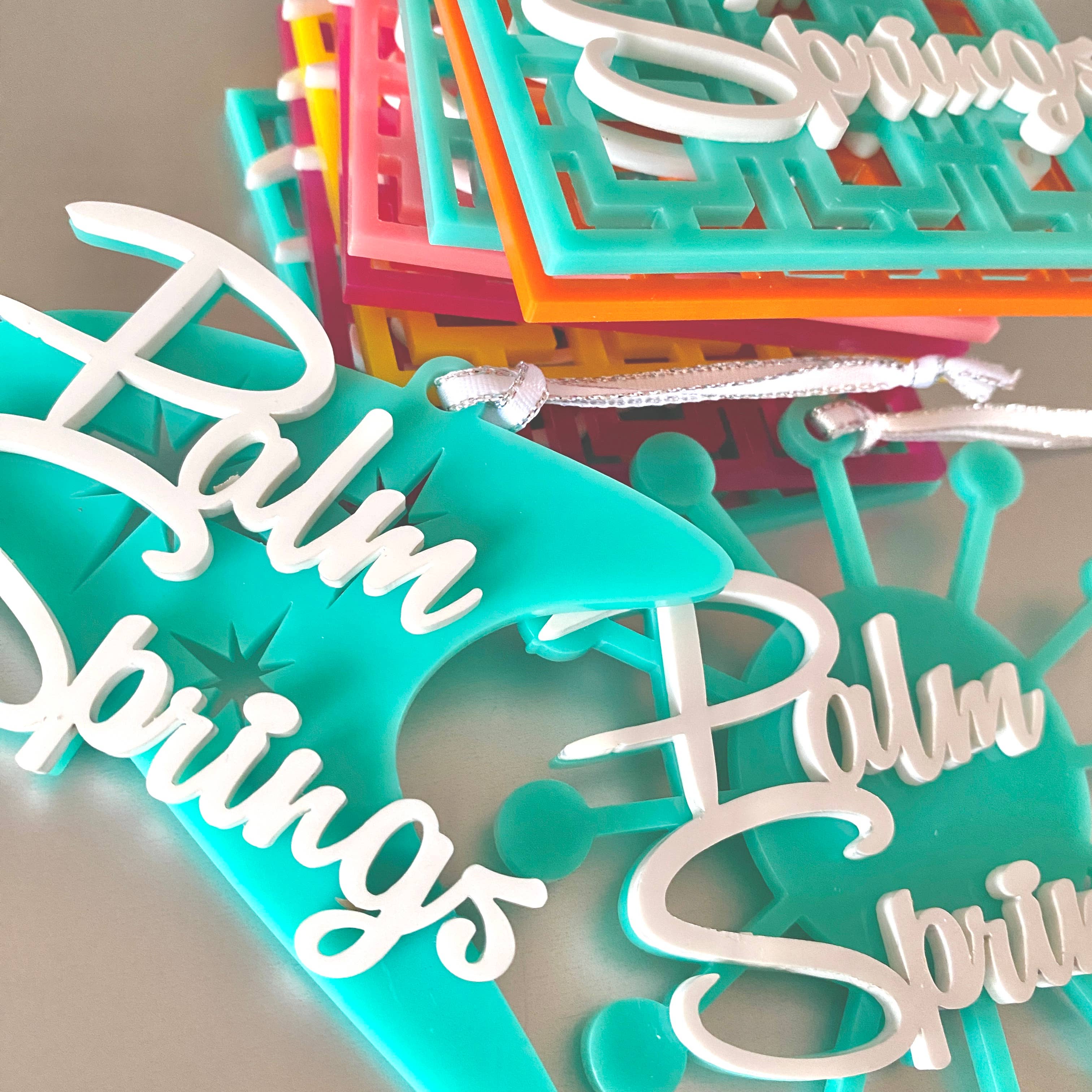 Atomic Kraftworks - Wholesale Ornament - Mid Century Style Boomerang Customizable Ornament2