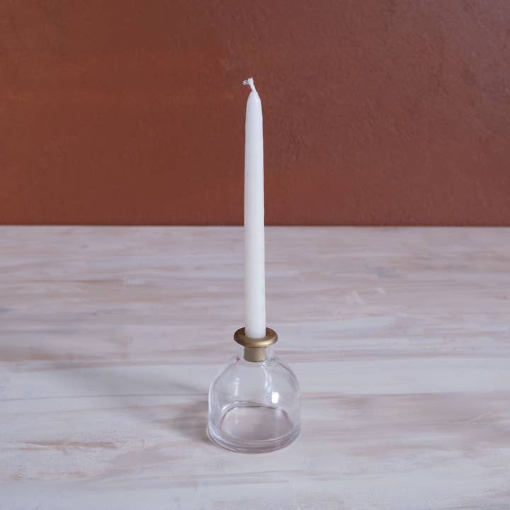 Made Market Co. - Wholesale Candle Holder - Skinny Taper Glass Candle Holder - Small