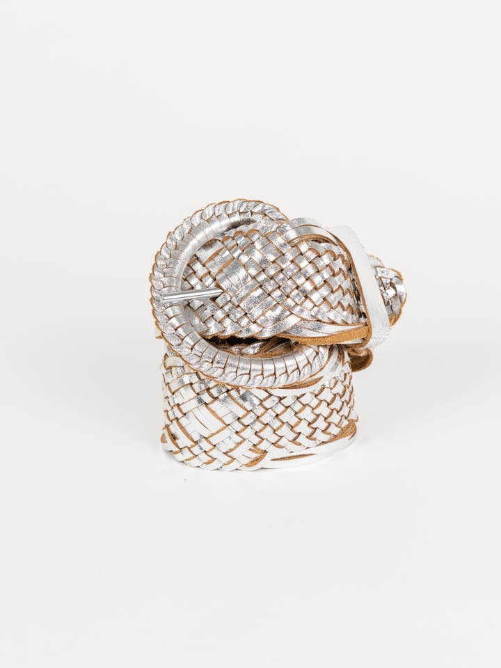 GEVLOCHTEN ZILVEREN RIEM voor wholesale door Piti Cuiti