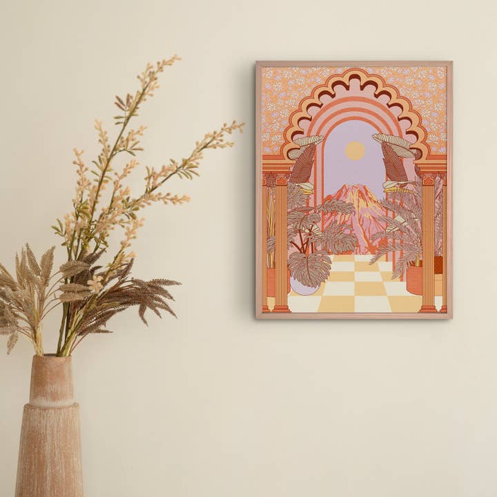 OMG Kitty - Wholesale Art Print - The Mountain Boho Vintage Retro Botanical Sun Art Print2