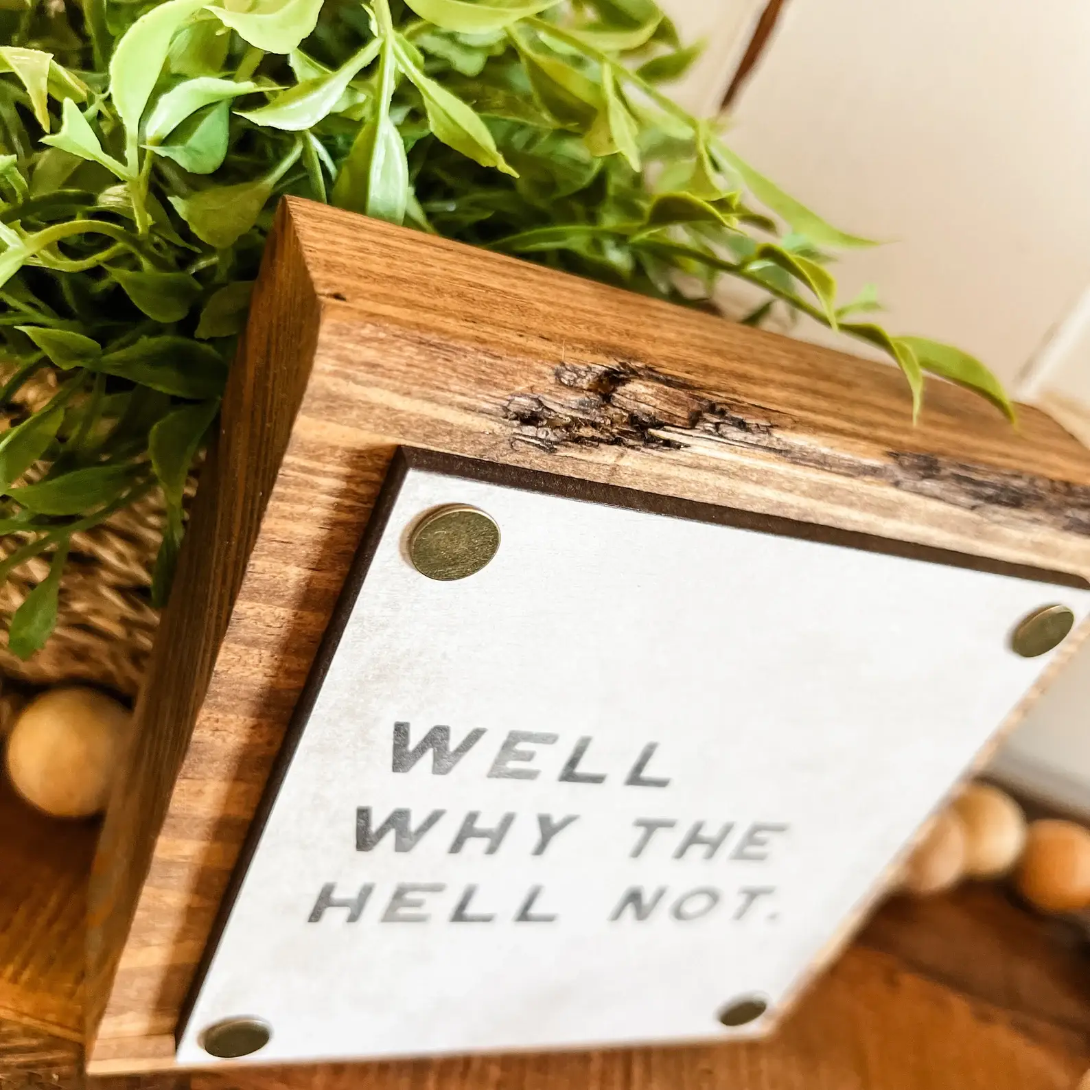 WillowBee Signs & Designs - Wholesale Desk/Tabletop Sign - Funny Mini Wood Block Sign4