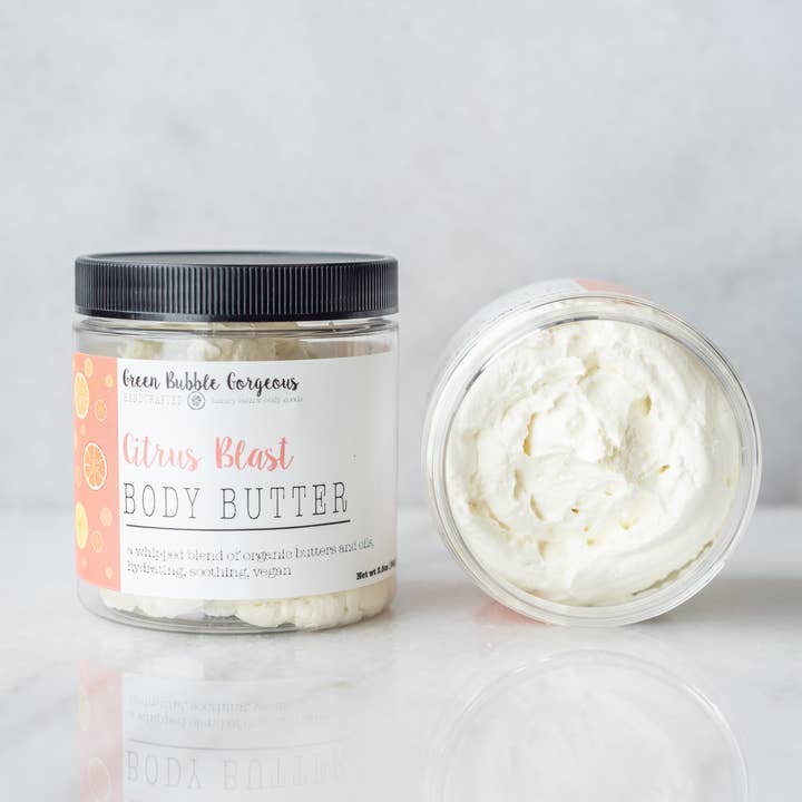 Citrus Blast Body Butter for wholesale by Green Bubble Gorgeous