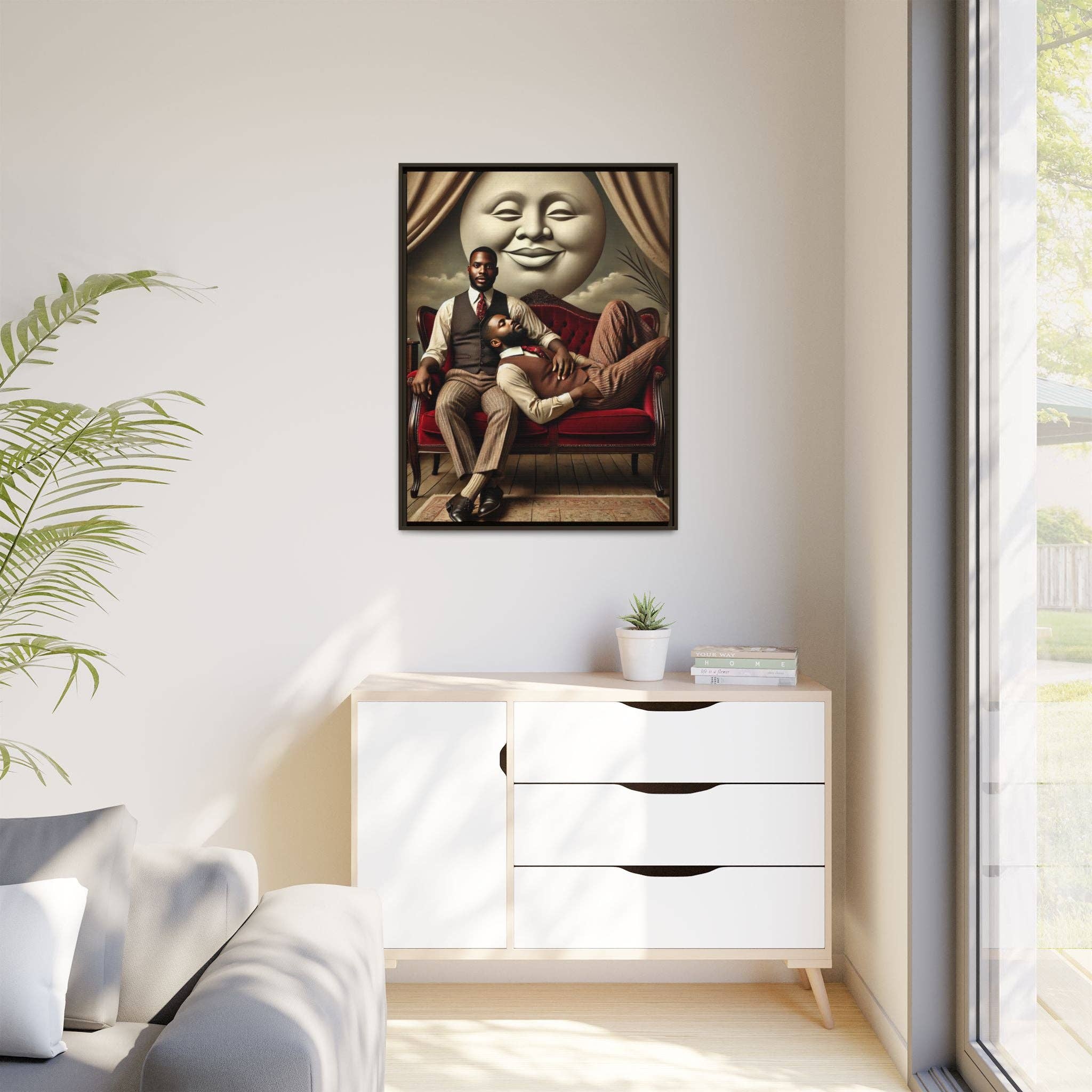 Walt & Pete - Wholesale Art Print - Missing Art Studies - Man In The Moon 00625