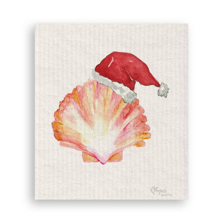 French Graffiti - Vente Torchons - Coquille de pétoncle de Noël16