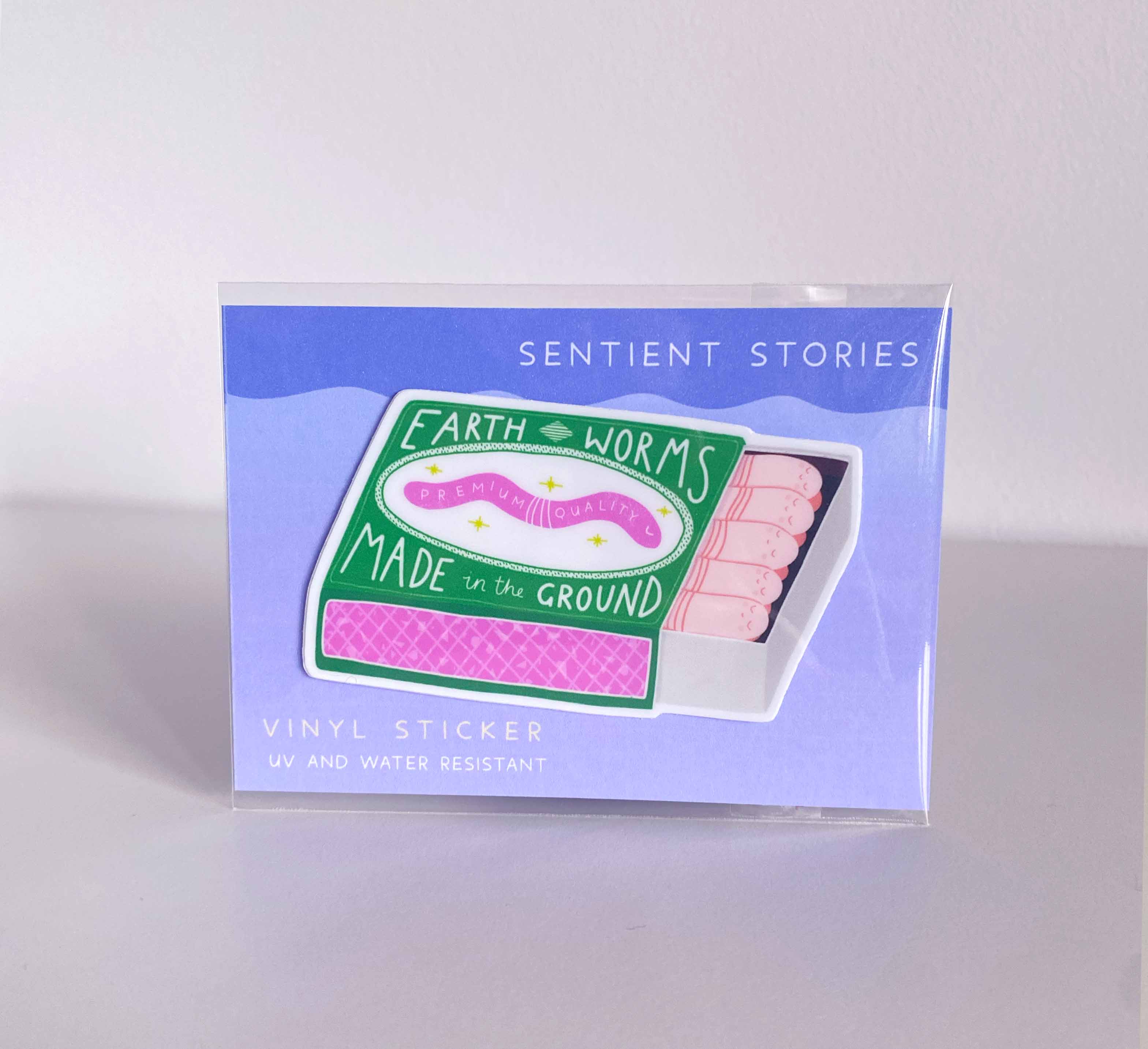 Sentient Stories - Wholesale Sticker - Vinyl Sticker - Made in the Ground1