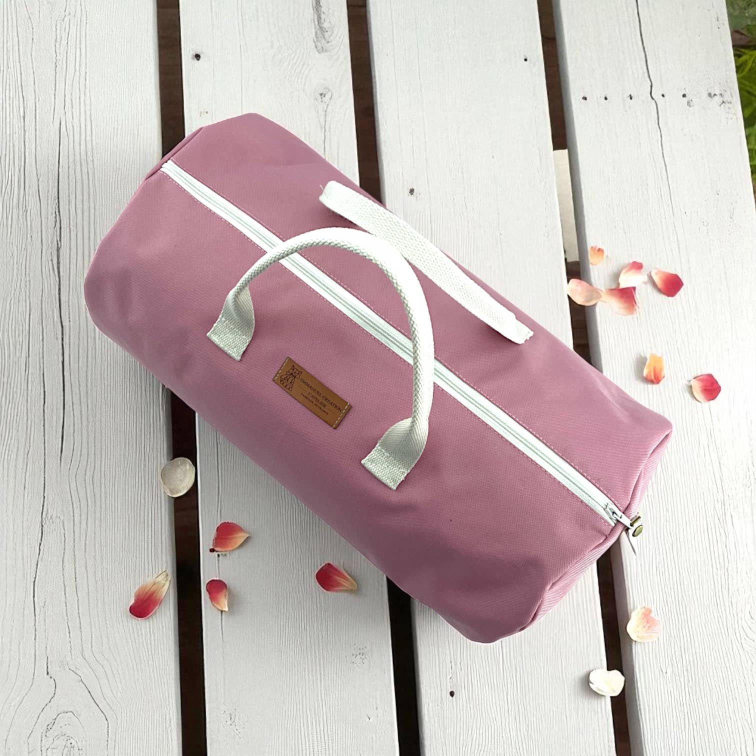 Emmanuel Création - Wholesale Weekender Bag - Women's - Duffle bag, "Brooklyn" powder pink2