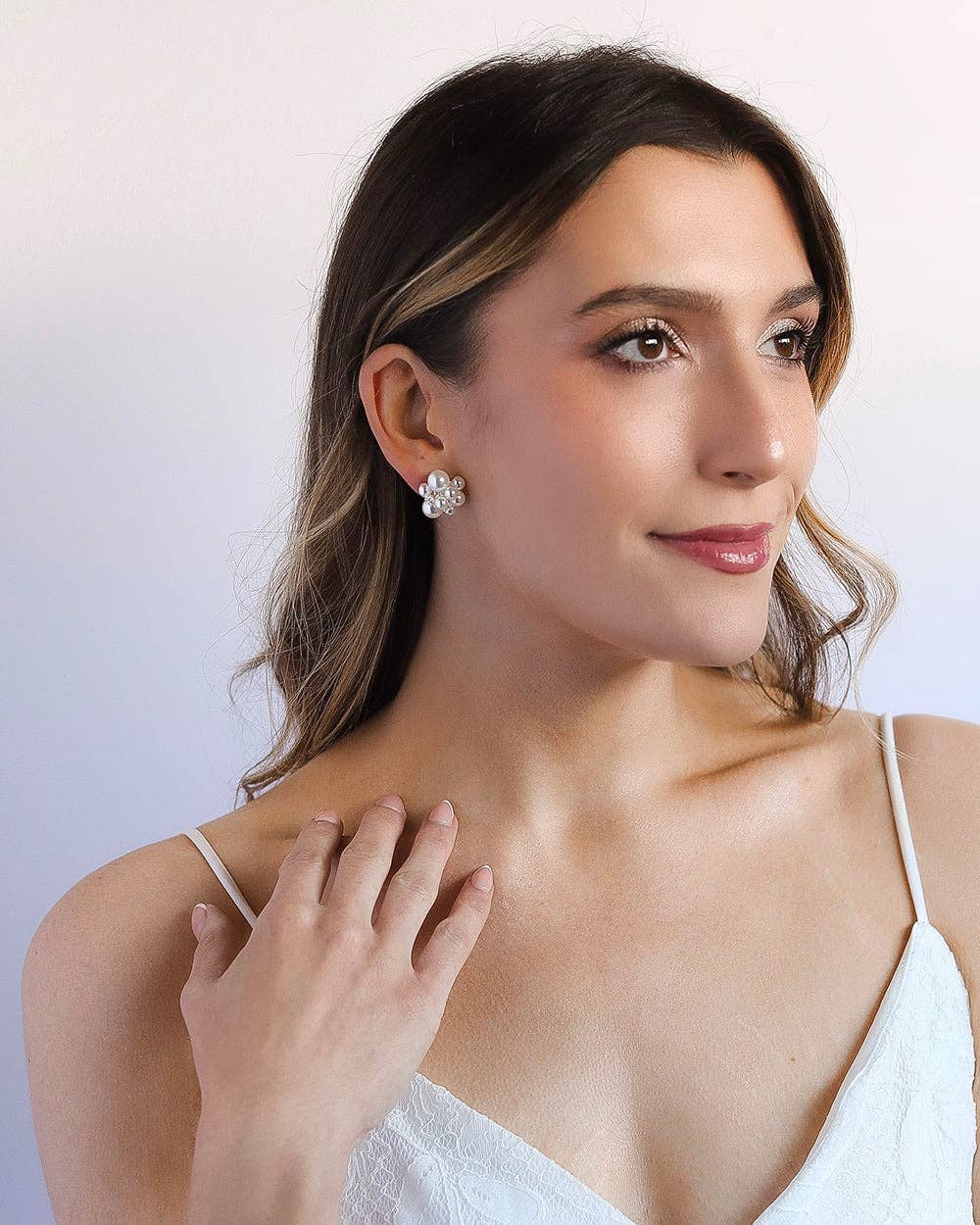 Dareth Colburn Designs - Wholesale Knopjes/oorstekers - Georgina oorbellen met parels1