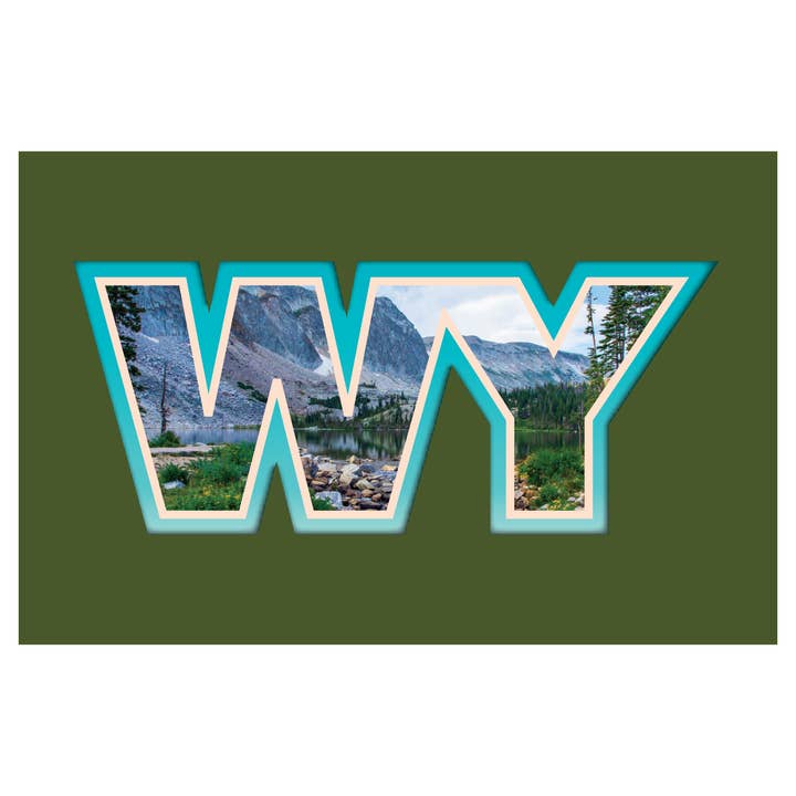 Postcard - Wyoming WY Scene for wholesale by Morris Magnets