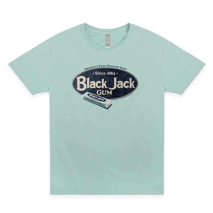 Vintage Black Jack ~ America's First Flavored Gum Tee I Officially Licensed for wholesale by www.sweetvintagetees.com