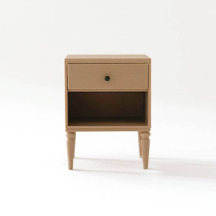 Miniette - Wholesale Doll Accessory Kit - Kids - Miniature Dollhouse Nightstand – Modern Side Table4
