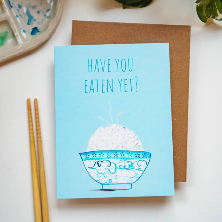 Menmin Made - Wholesale Everyday Greeting Card - Have You Eaten Yet Greeting Card | AAPI Card
