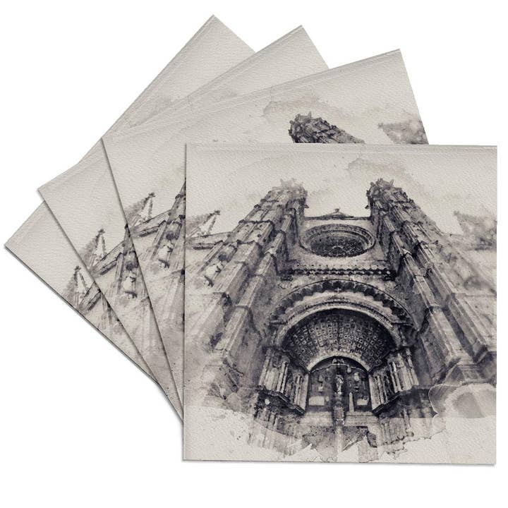 3dRose – wholesale Coasters – 3dRose, Image Of Watercolor Paris France Notre Dame, Coaster