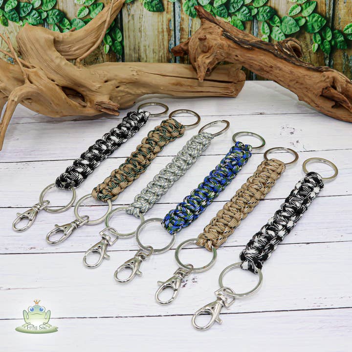 Natalia - Wholesale Keychain - Unisex - Braid Classic 6-Pack Paracord Keychains - SET 61