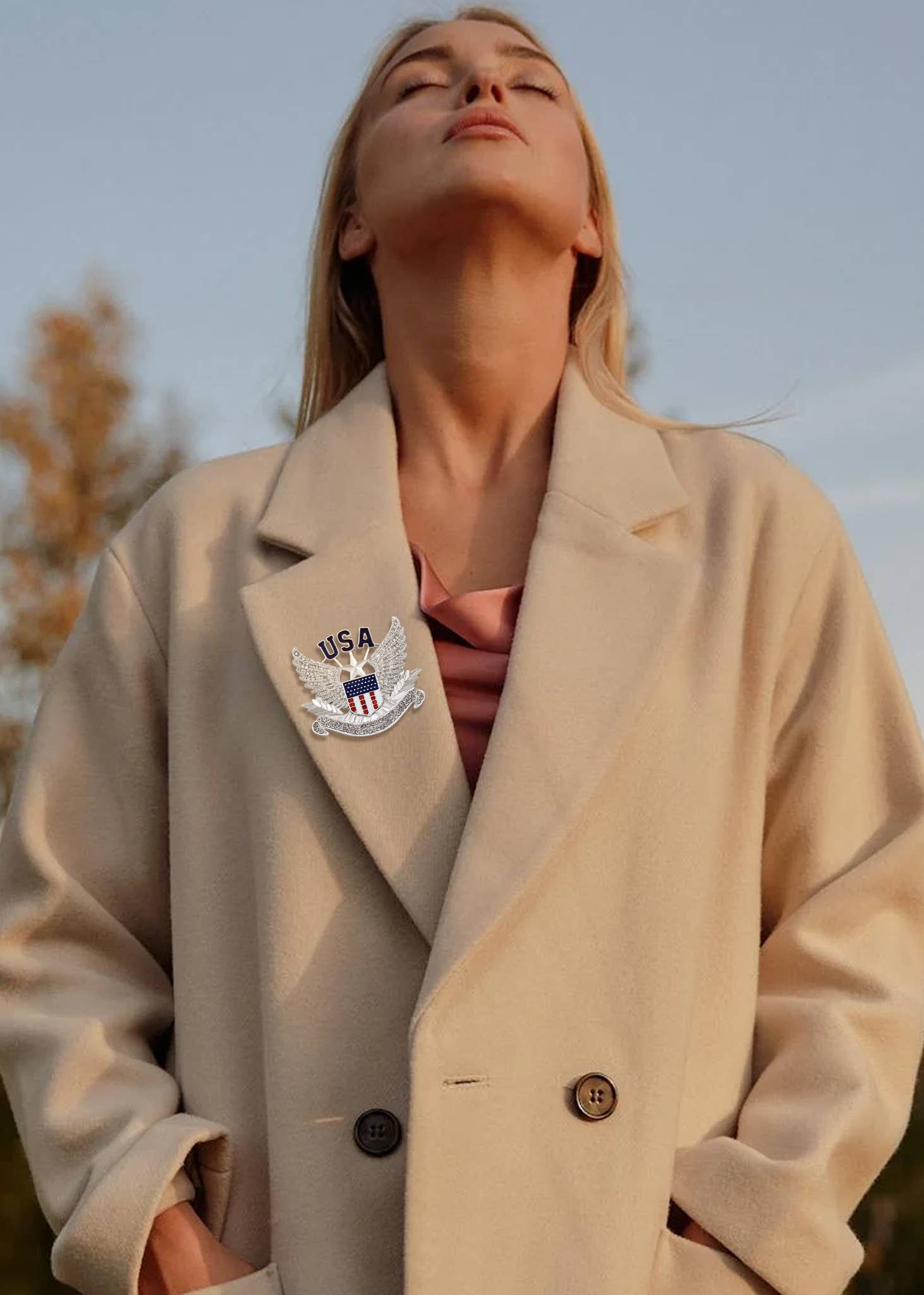 AK Brand – Großhandel Broschen – Brosche mit amerikanischer Flagge der USA, 4. Juli109