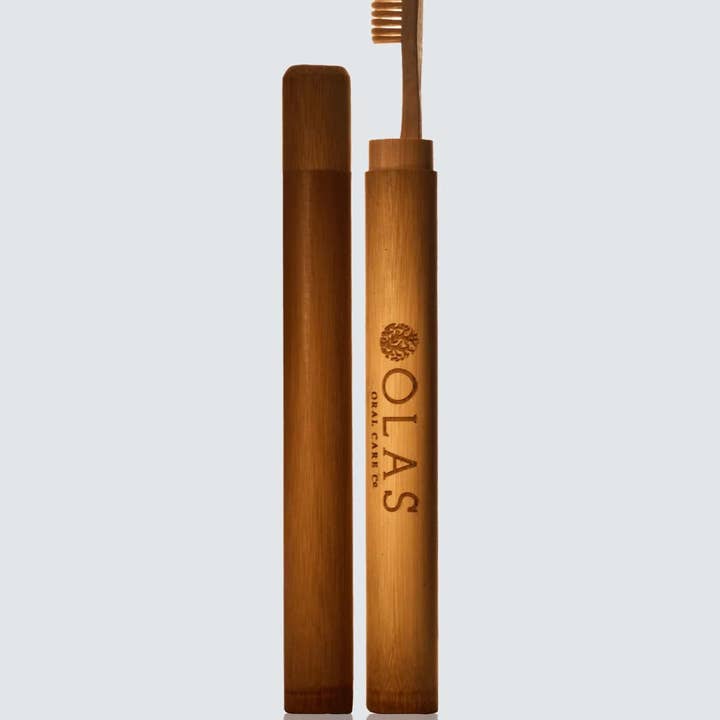 OLAS Wellness - Wholesale Toothbrush holder - OLAS Bamboo Toothbrush Case