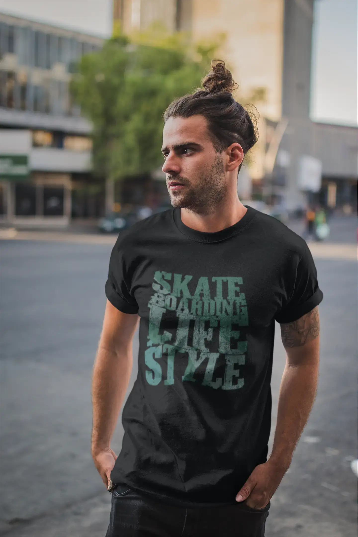 Black ULTRABASIC Men's Novelty T-Shirt Skate Boarding Lifestyle - Skating Tee Shirt for wholesale on Faire1