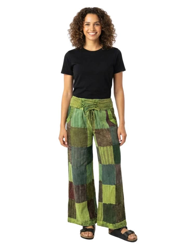 Ark Imports – Großhandel Hose – Damen – Rastra Patchwork-Hose2