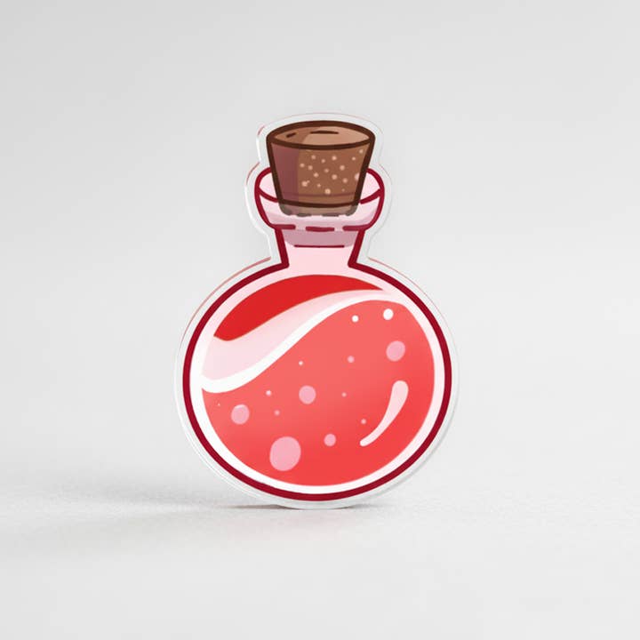 Potion Red Acrylic Game Tokens 0.75" Double-Sided Print for wholesale by Naytendo