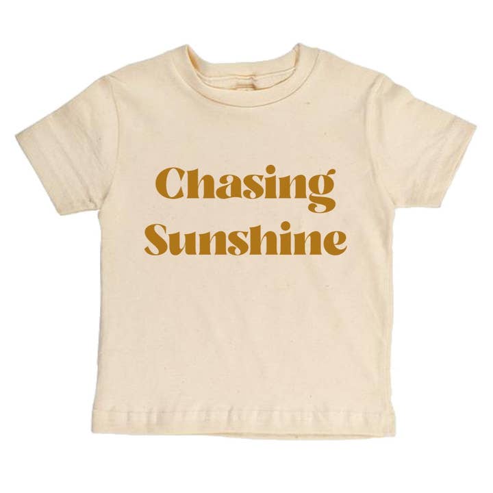 Camiseta orgánica de manga corta «Chasing Sunshine» para venta al por mayor de House Of Luna