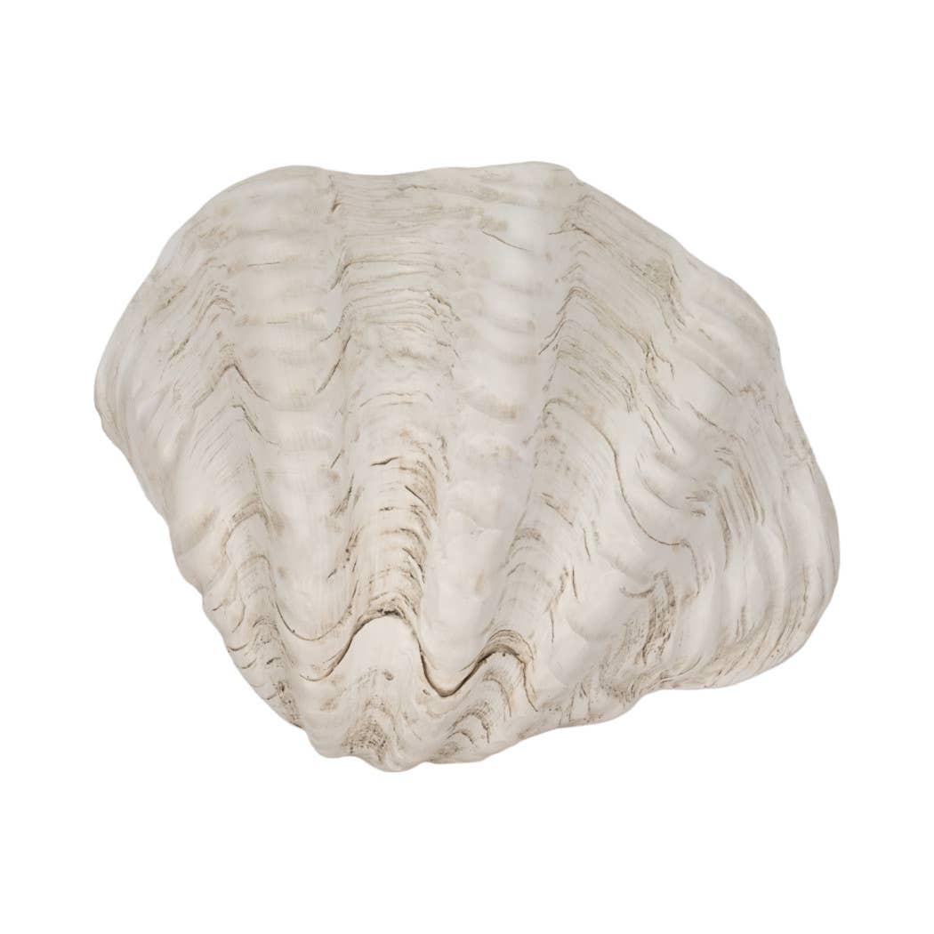 Sagebrook Home - Wholesale Decorative Plate/Dish/Bowl - Decorative Bowl - Ivory Resin Coastal Pearlized Shell, 9 in.11