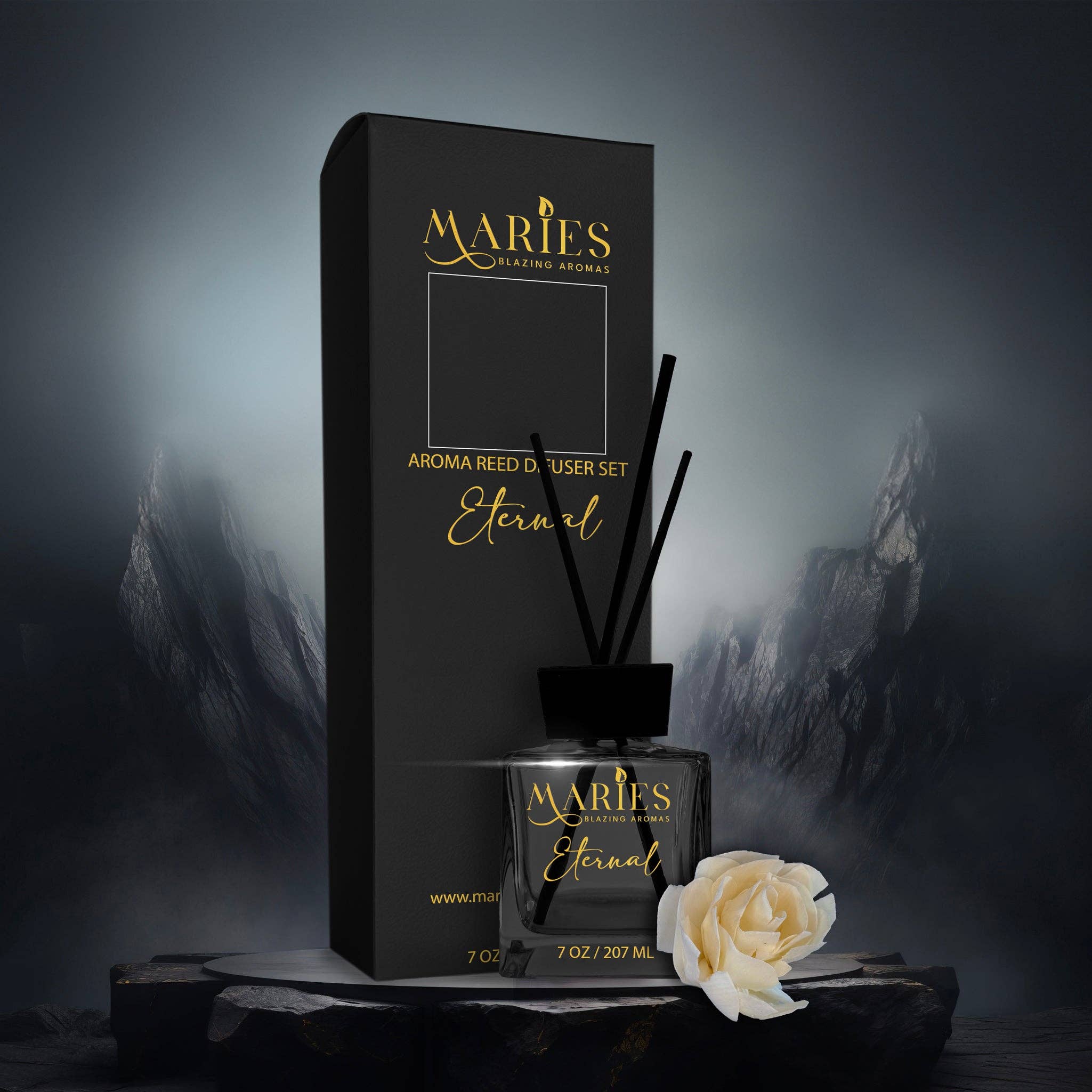 Marie's Blazing Aromas LLC – Engroshandel Duftolie med pinde – Eternal Aroma Reed diffusorsæt6