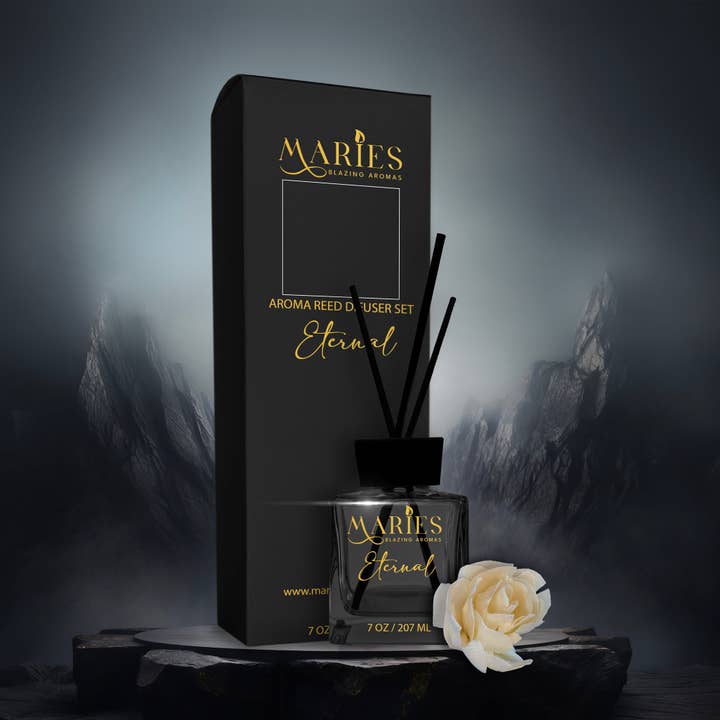 Marie's Blazing Aromas LLC – Engroshandel Duftolie med pinde – Eternal Aroma Reed diffusorsæt6
