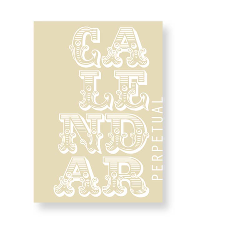 Calendar - Perpetual calendar, undated for wholesale by Emadam - Art & Design