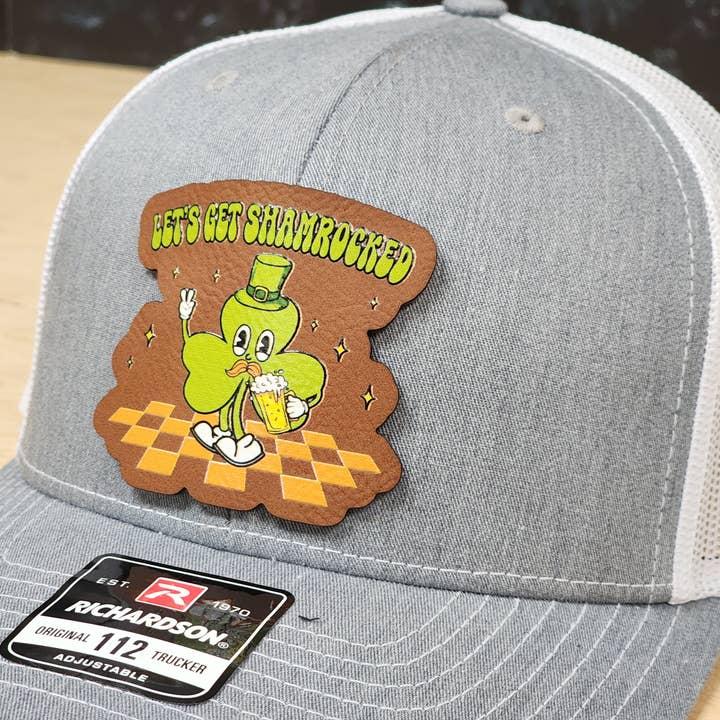 Knot Creatives - Wholesale Trucker hat – Unisex - St. Patrick's Day Trucker Hat - Leprechaun Patch1