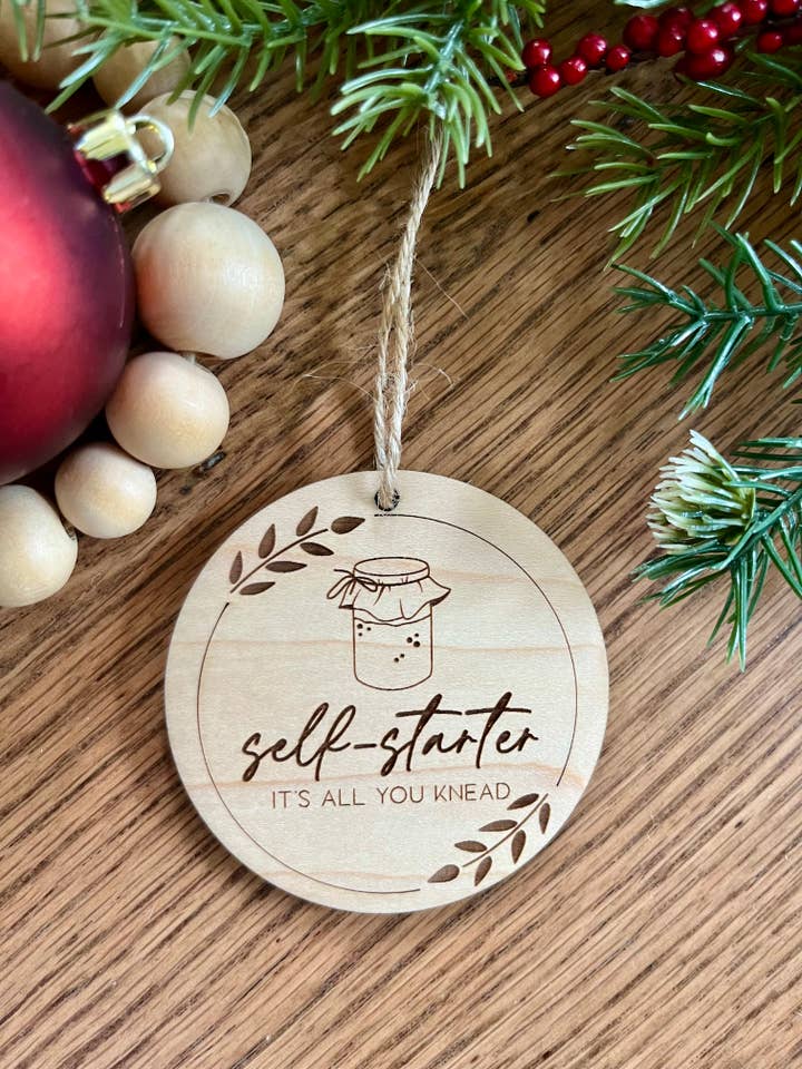 Funny Sourdough Baker Lover homesteader Christmas Ornament for wholesale by Rustic Raleigh