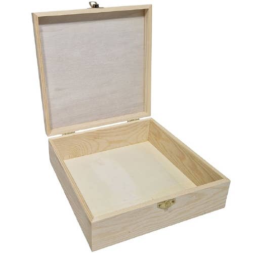 Kinderkoffertjes.nl - Wholesale Decorative Box - Square wooden BOX with lid