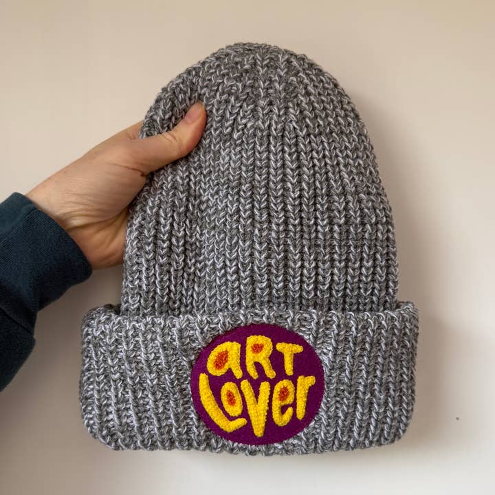 Art Lover Chunky Beanie for wholesale by Ramona Muse Lambert