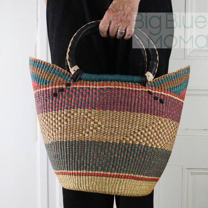 Big Blue Moma - Wholesale Grocery/Shopping Bag - U Shopper Large - Traditional Palette2