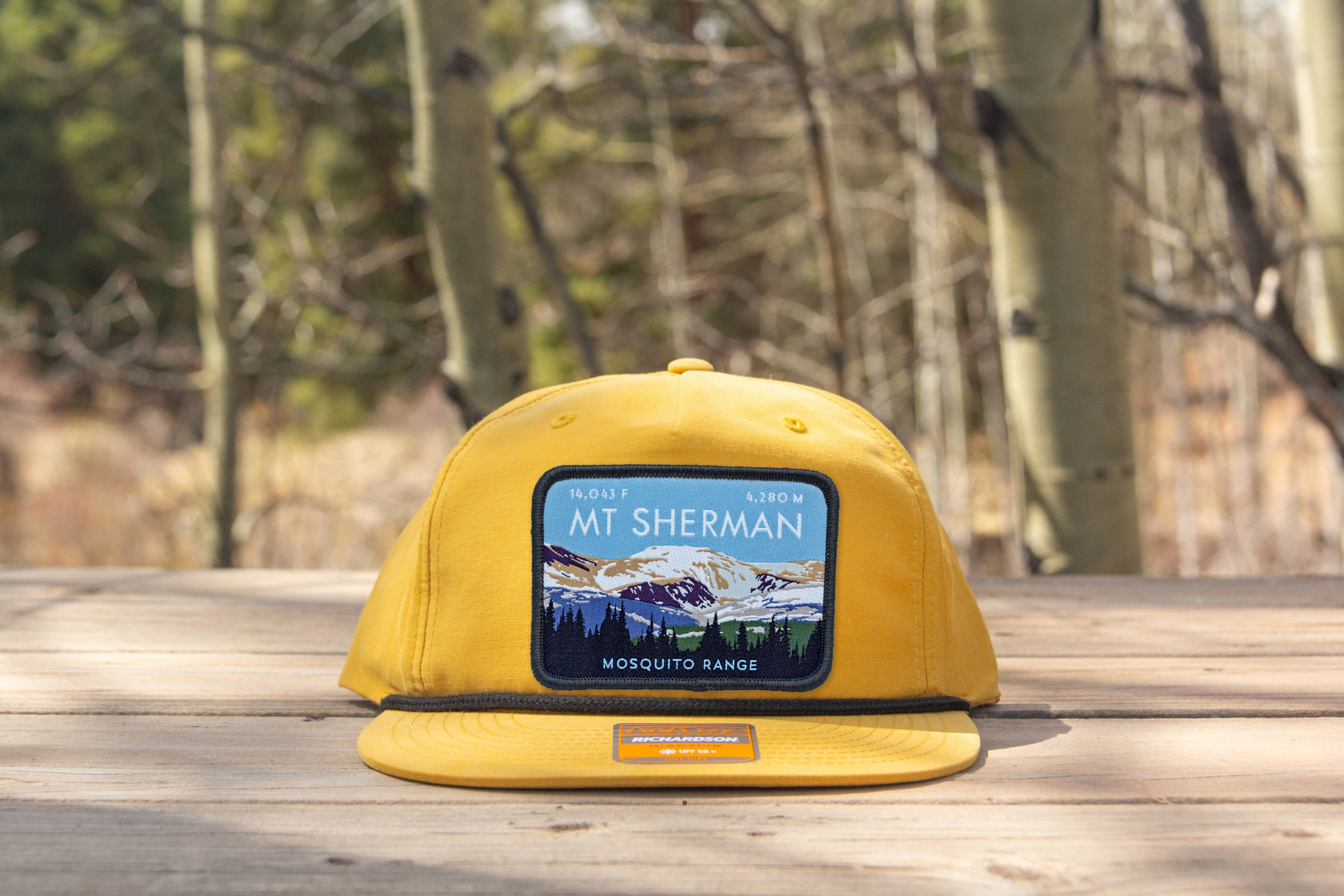 Hinterland Outdoors - Wholesale Flat Brim Cap - Unisex - Mount Sherman Colorado 14er Rope Hat3