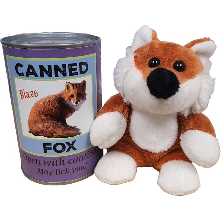 Canned Gifts - Wholesale Stuffed/Plush Toy - Kids & Baby - Canned Fox | Stuffed Animal Plush w/Funny Jokes | Gift