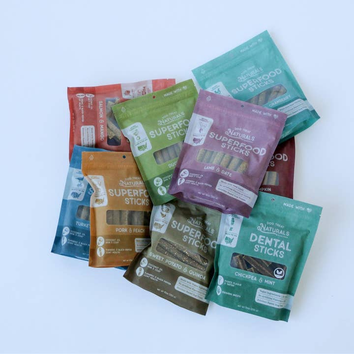 Dog Treat Naturals - Wholesale Pet Treats - Dog - Chickpea & Mint Dental Sticks