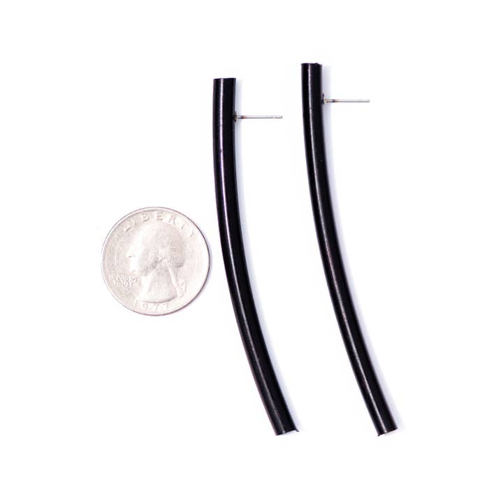 Leetie Lovendale - Vente Boucles d'oreilles pendantes - Boucles d'oreilles en bâton brindille noire4