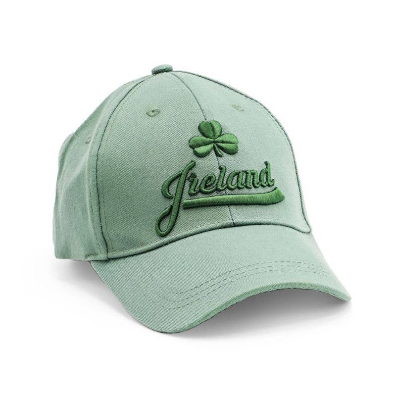 Dublin Gift Company - Wholesale Baseball Cap - Unisex - Green Irish Shamrock Embroidered Baseball Cap0