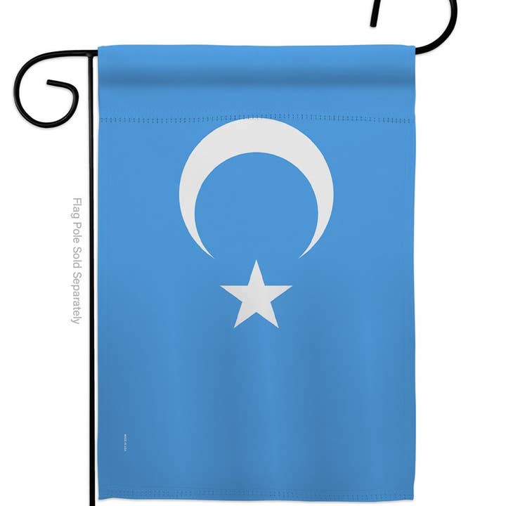 Two Group Flag Co - Vente Drapeaux - Maison de jardin en Chine avec drapeau ouïghour