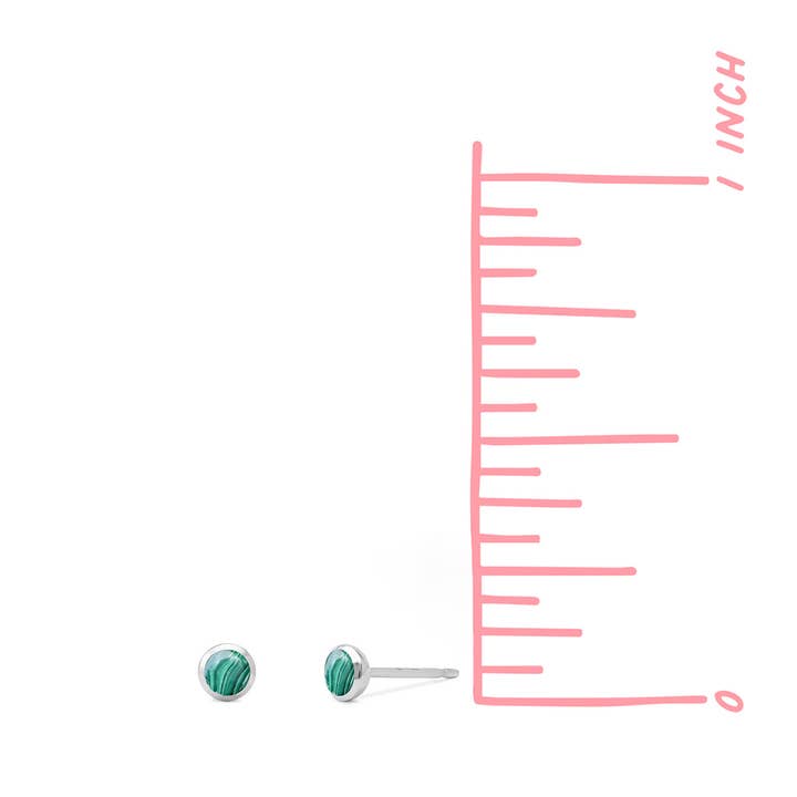 Boma Jewelry - Venta al por mayor Pendientes de botón/aretes de poste - Pendientes Belle Mini Stone (EA 132)12