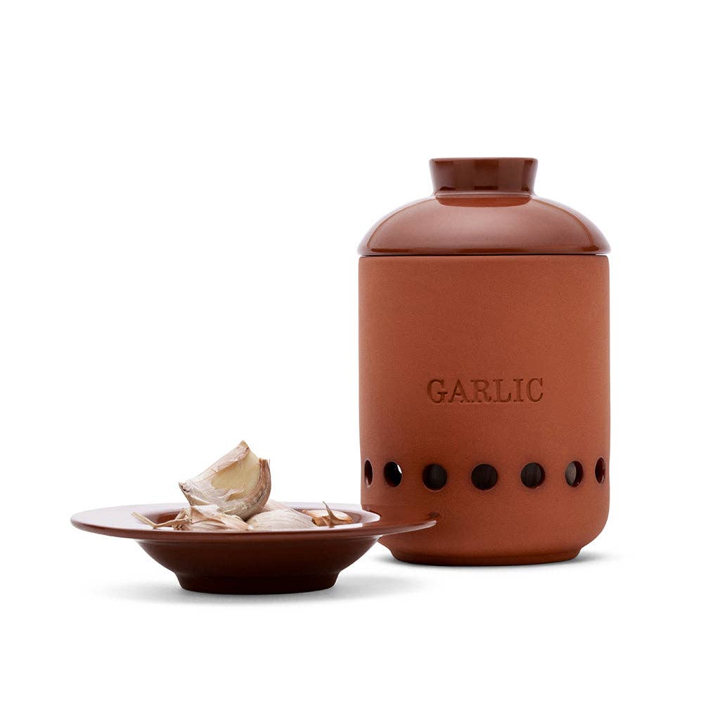 Monkey Business Design USA LLC - Wholesale Kitchen Tool/Gadget - Terracotta Container For Garlic Holder | Heads & Cloves4