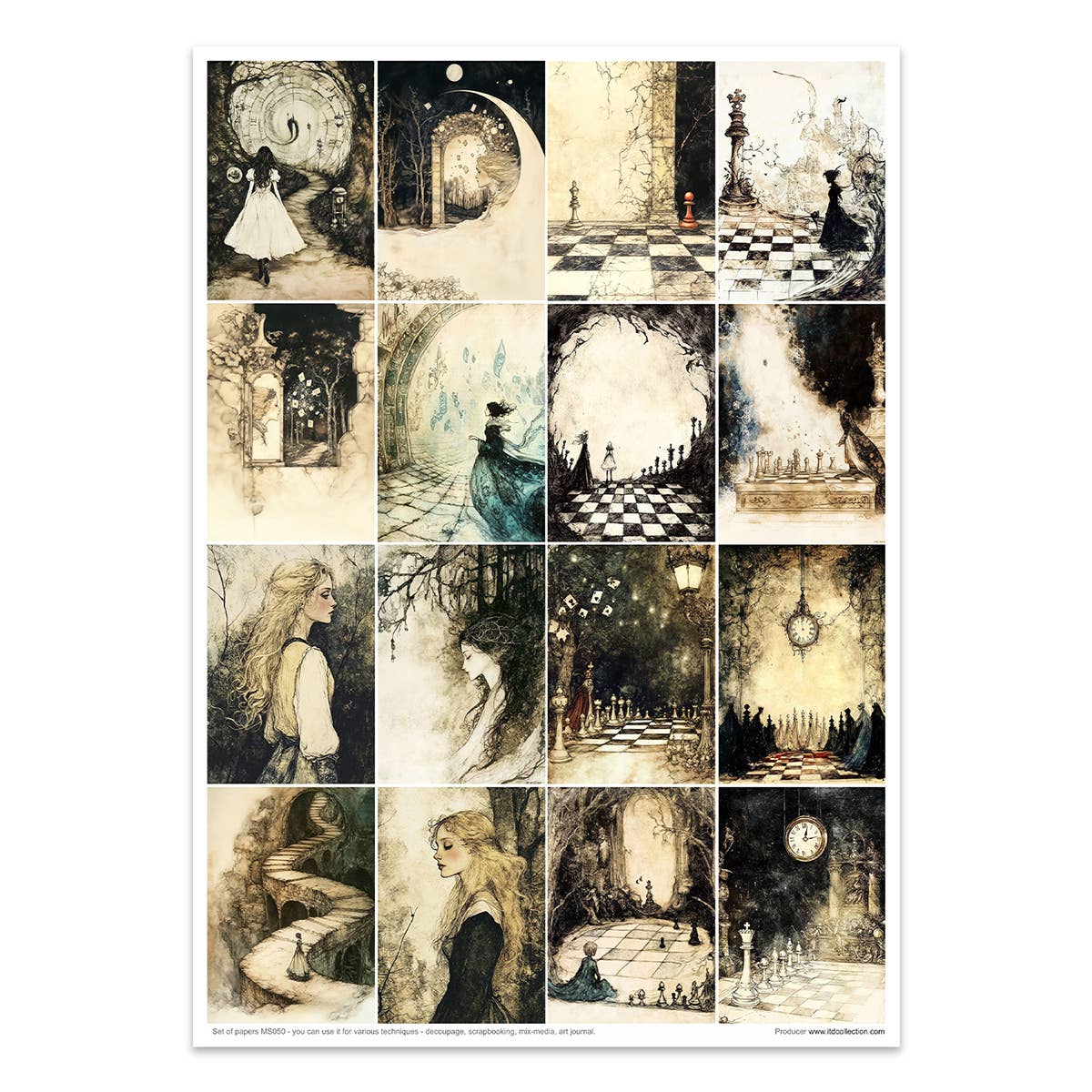 ITD Collection - Wholesale Craft Supplies - Creative set MS050 - Alice's Magic - a world without logic-28