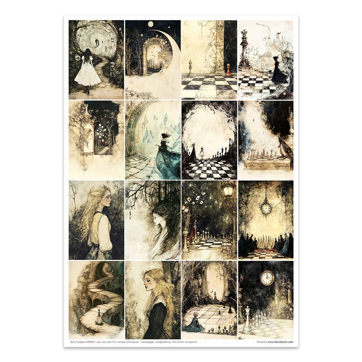 ITD Collection - Wholesale Craft Supplies - Creative set MS050 - Alice's Magic - a world without logic-28