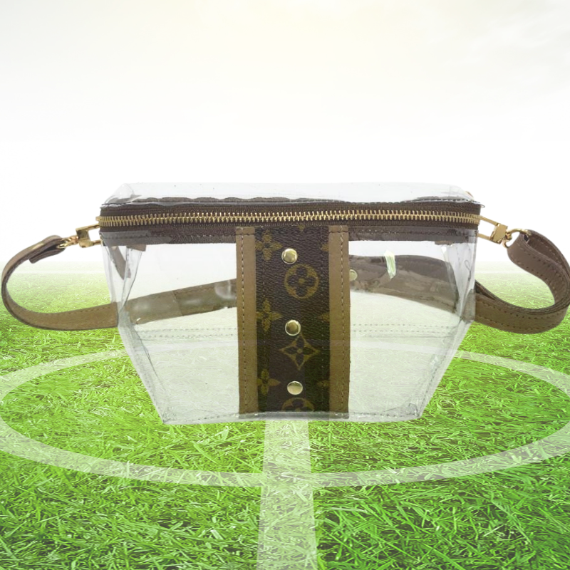 Beaudin - Wholesale Belt Bag - Women's - Britt VinylVoque Clear Belt Bag | Upcycled LV3