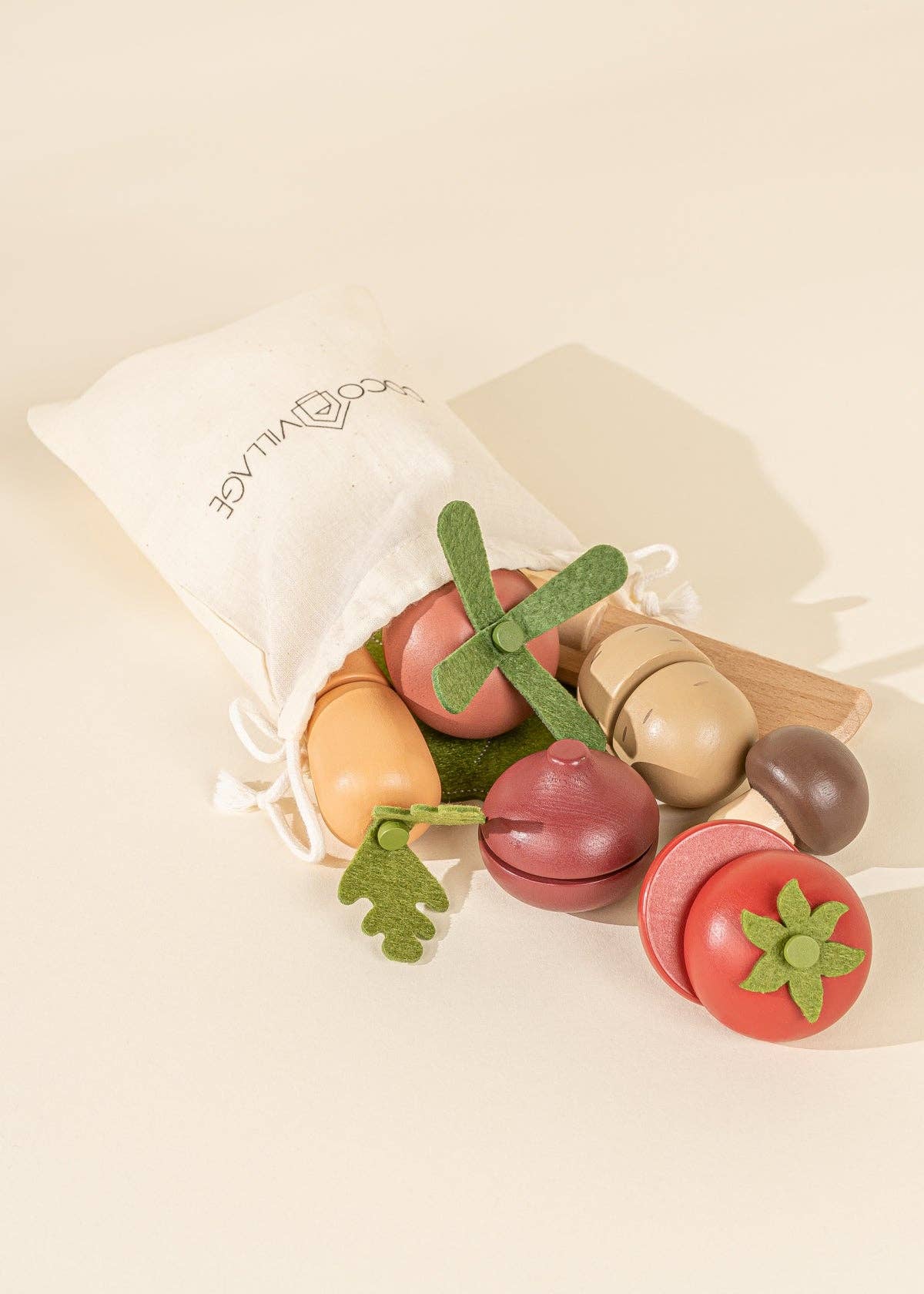 Coco Village – Engroshandel Legetøjssæt - Børn – Trægrøntsager legesæt4