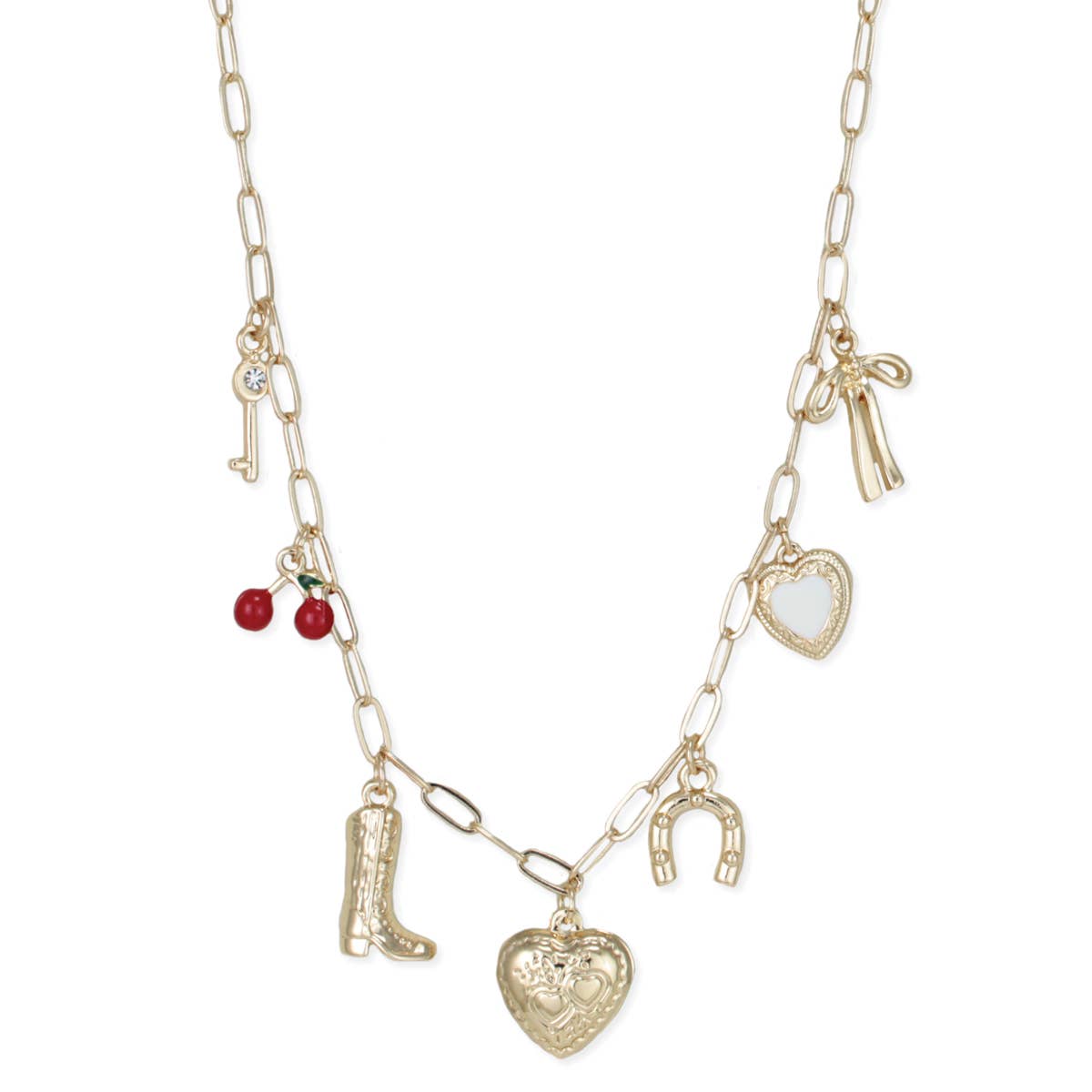 ZAD - Wholesale Pendant/charm necklace - Southwest Spirit Gold Charm Necklace0