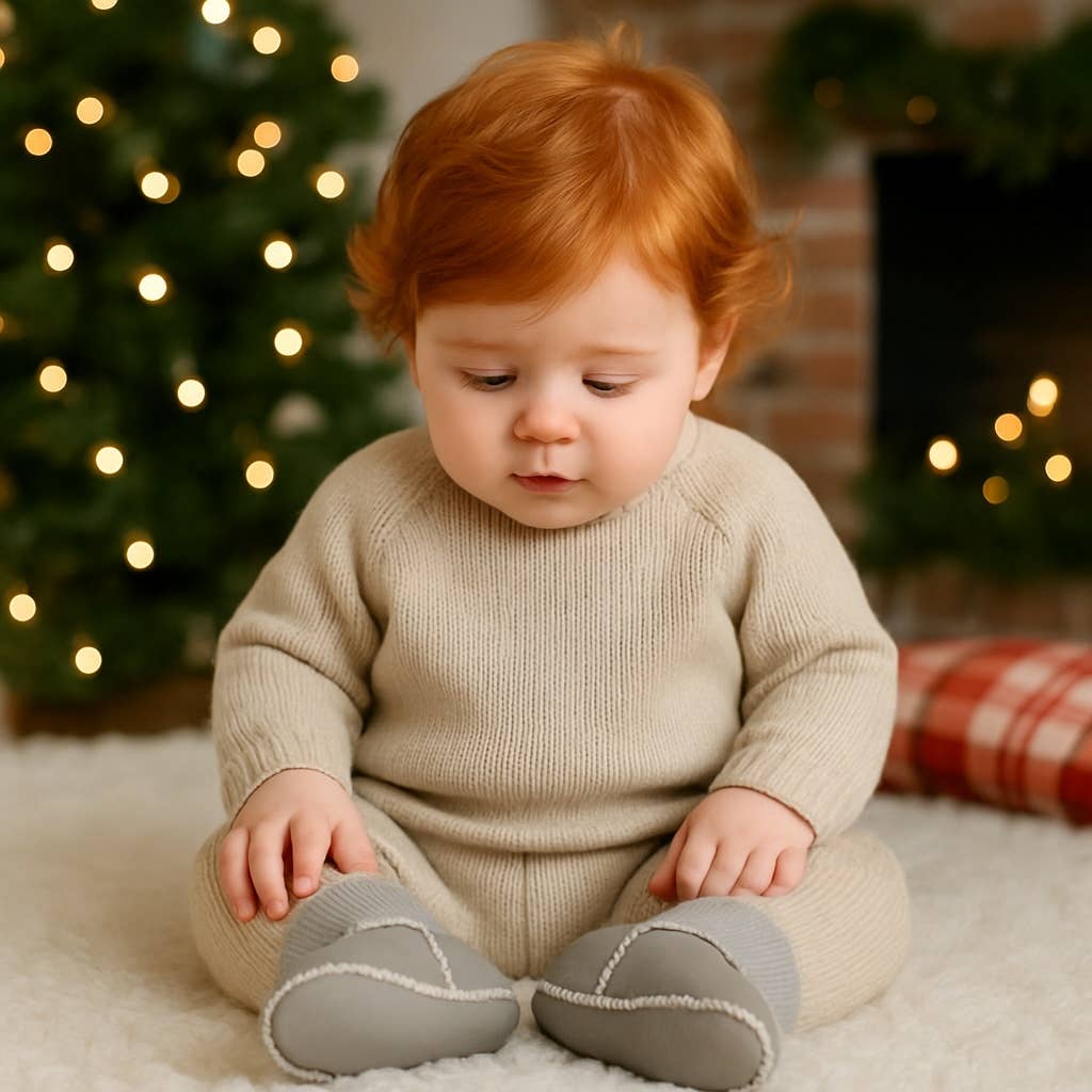 Tenente Blue botinhas aconchegantes | Cinzento Pomba para venda a revendedores na Faire1